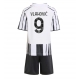 Maillot de foot Juventus Dusan Vlahovic #9 Domicile vêtements enfant 2025-26 Manches Courtes (+ pantalon court)